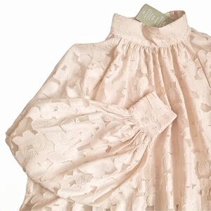 NWT H&M Oversized Textured-Weave Blouse